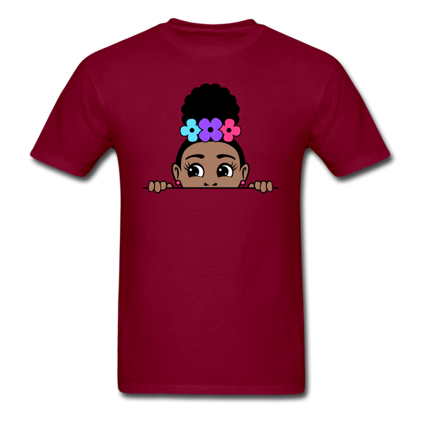 Puff Rose Girl - burgundy