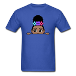 Puff Rose Girl - royal blue
