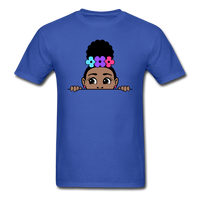 Puff Rose Girl - royal blue