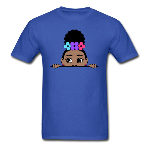 Puff Rose Girl - royal blue