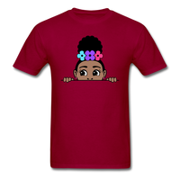 Puff Rose Girl - dark red