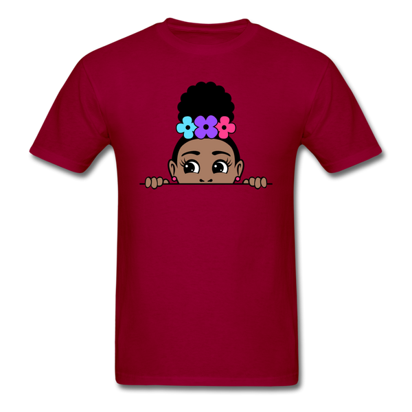 Puff Rose Girl - dark red