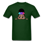 Puff Rose Girl - forest green