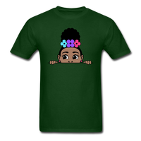 Puff Rose Girl - forest green