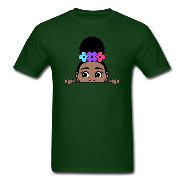 Puff Rose Girl - forest green