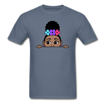 Puff Rose Girl - denim
