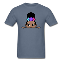 Puff Rose Girl - denim