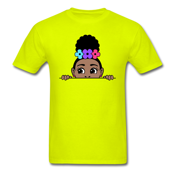 Puff Rose Girl - safety green