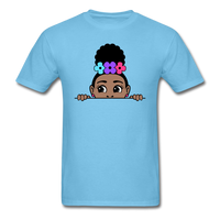 Puff Rose Girl - aquatic blue