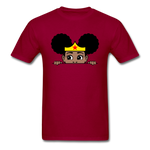 Puff Wonder Women Girl - dark red