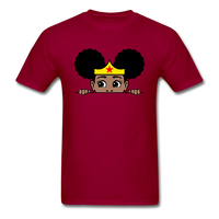 Puff Wonder Women Girl - dark red