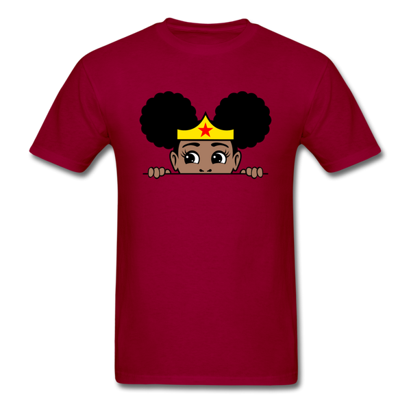 Puff Wonder Women Girl - dark red