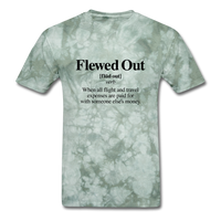 FLEWED OUT - military green tie dye