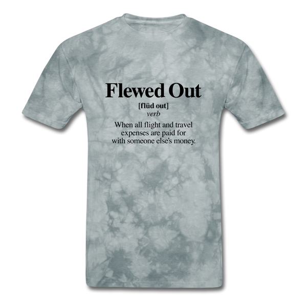 FLEWED OUT - grey tie dye