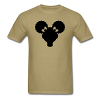 Afro Puffs Girl - khaki
