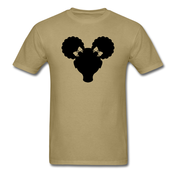 Afro Puffs Girl - khaki