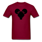 Afro Puffs Girl - burgundy