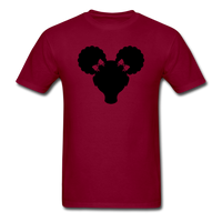 Afro Puffs Girl - burgundy