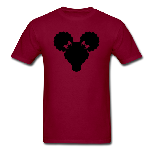 Afro Puffs Girl - burgundy
