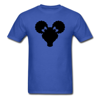 Afro Puffs Girl - royal blue