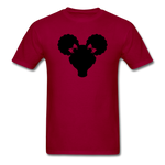 Afro Puffs Girl - dark red