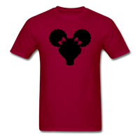 Afro Puffs Girl - dark red