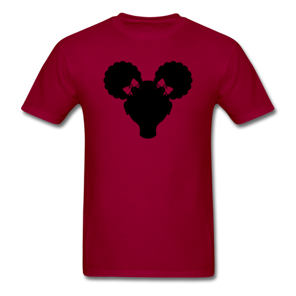 Afro Puffs Girl - dark red