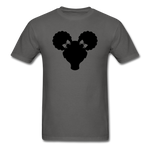 Afro Puffs Girl - charcoal