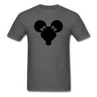 Afro Puffs Girl - charcoal