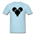 Afro Puffs Girl - powder blue
