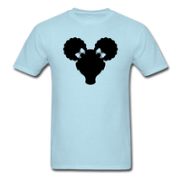 Afro Puffs Girl - powder blue