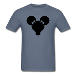 Afro Puffs Girl - denim