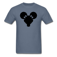 Afro Puffs Girl - denim
