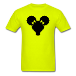 Afro Puffs Girl - safety green