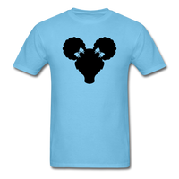 Afro Puffs Girl - aquatic blue