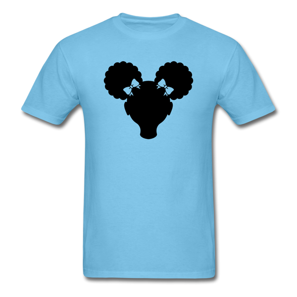 Afro Puffs Girl - aquatic blue