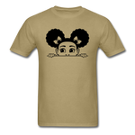 Afro Puffs Girl - khaki
