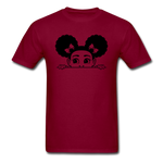 Afro Puffs Girl - burgundy