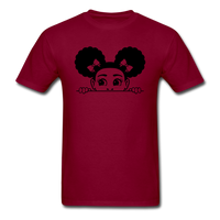 Afro Puffs Girl - burgundy