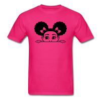 Afro Puffs Girl - fuchsia