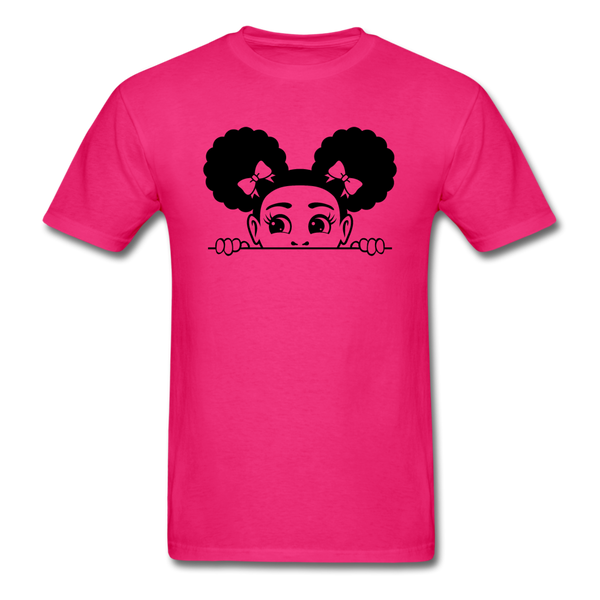 Afro Puffs Girl - fuchsia