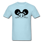 Afro Puffs Girl - powder blue