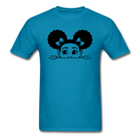 Afro Puffs Girl - turquoise