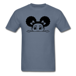 Afro Puffs Girl - denim