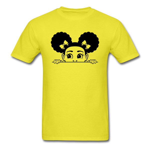 Afro Puffs Girl - yellow
