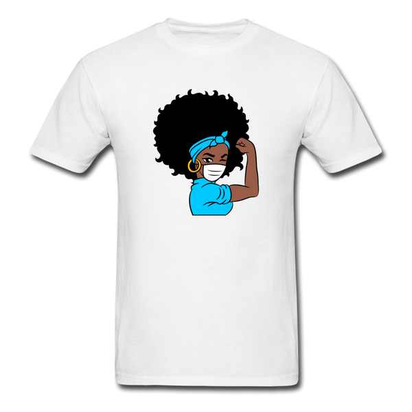 Afro Puff Nurse - white
