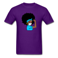 Afro Puff Nurse - purple