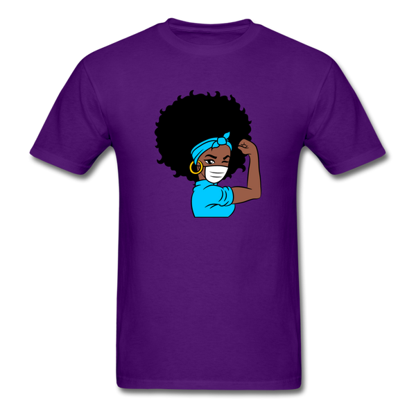Afro Puff Nurse - purple
