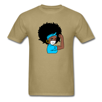 Afro Puff Nurse - khaki