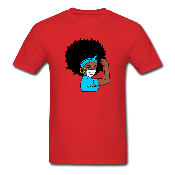 Afro Puff Nurse - red